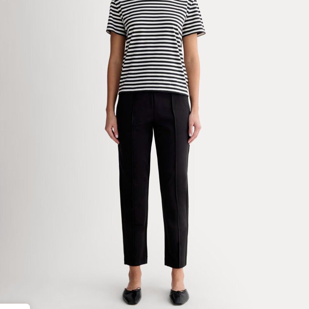 Everlane The Dream Black Pants Trousers Pull On Black size XS - Picture 2 of 14